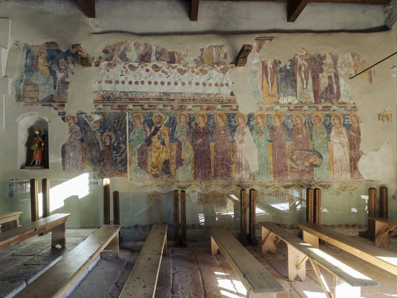 Chiesa di Nostra Signora de sos Regnos Altos - ciclo pittorico parietale cappella palatina, Bosa