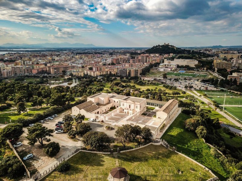 Biblioteca Metropolitana Emilio Lussu - Villa Clara - vista dall'alto, Cagliari